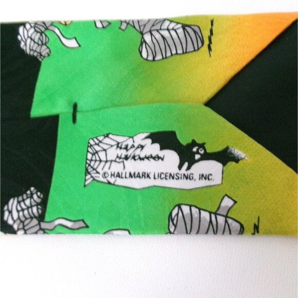 Vintage Hallmark Halloween Men's Tie Mummies NovelTies Spooky Necktie - Picture 4 of 6